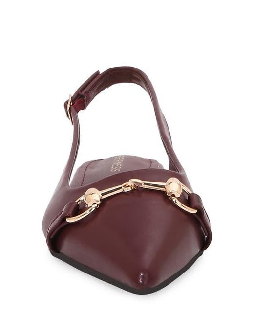 BERNESS Brown Bit Slingback Flat