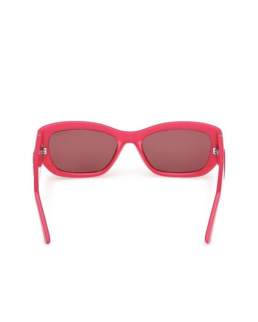 Guess Red Rectangular Sunglasses for men