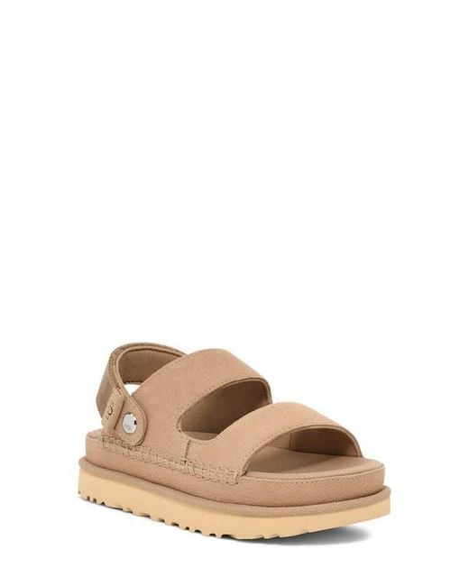 Ugg Natural Goldenstar Glide Platform Sandal