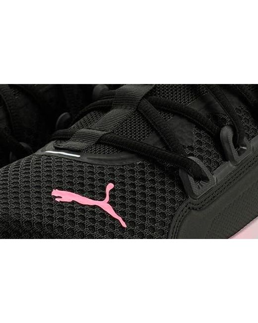 PUMA Black Softride Frequence Street Sneaker