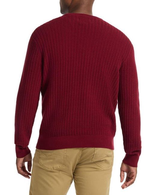 Robert Graham Red Dobbs Waffle Knit Sweater for men