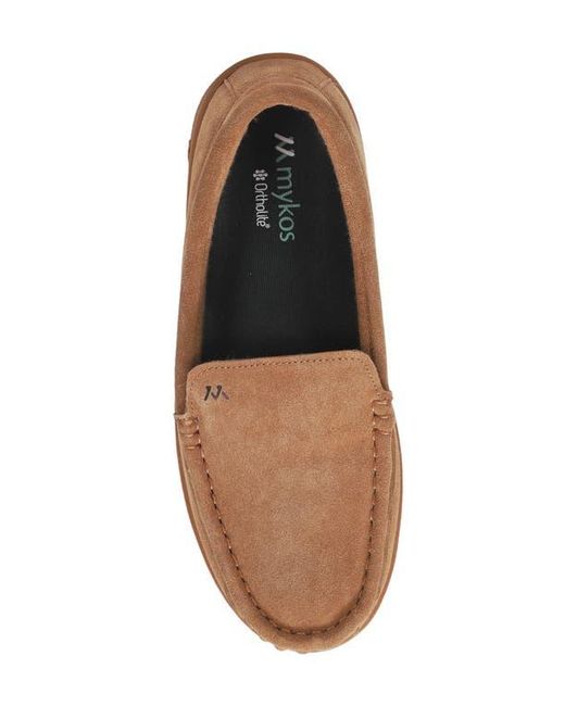 Mykos Brown Brett Moc Slipper for men