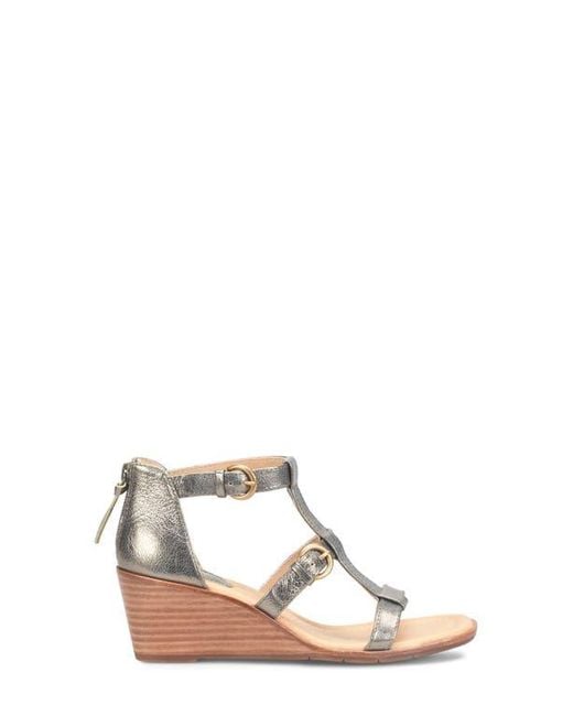 Söfft Metallic Gaige Wedge Sandal