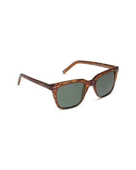 DIFF Green 53Mm Bobby Square Sunglasses for men
