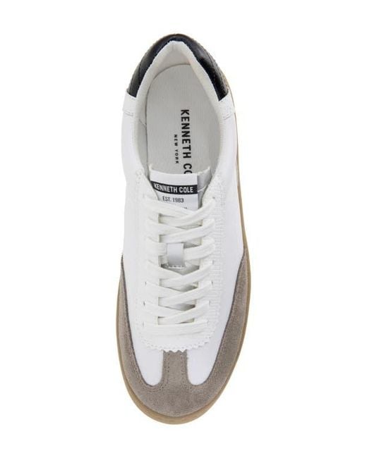 Kenneth Cole White Sam Platform Sneaker