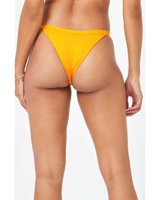 L*Space Orange Camdyn Bitshy Bikini Bottoms