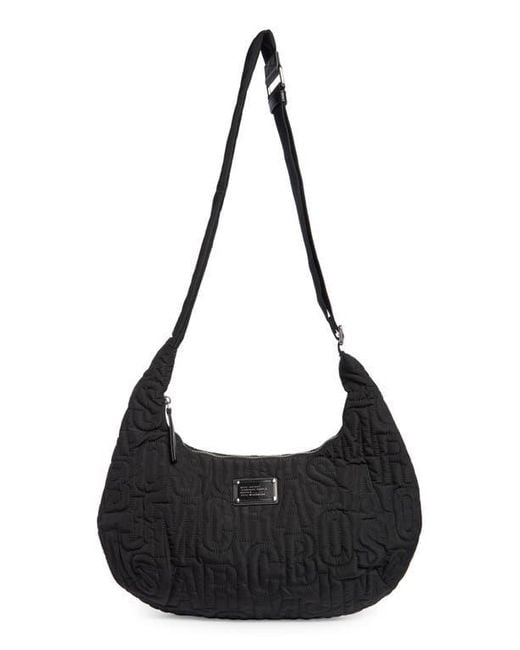 Marc Jacobs Black Jumbled Logo Workwear Nylon Crossbody Bag