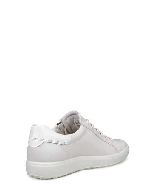 Ecco White Soft 7 Sneaker