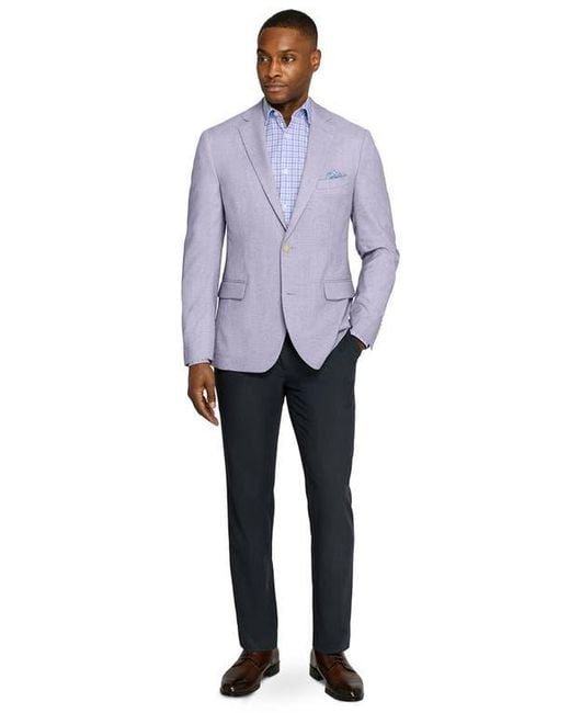 Con.struct Purple Solid Lino Sport Coat for men