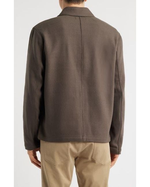 Vince Brown Zip-Up Jacket for men