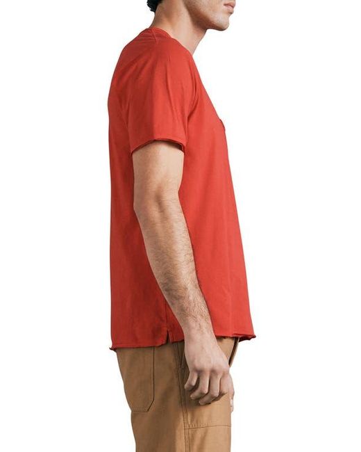 Rag & Bone Red Miles Organic Cotton Pocket T-Shirt for men