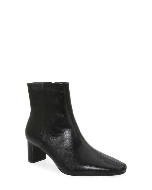 BERNESS Black Crinkle Textured Bootie