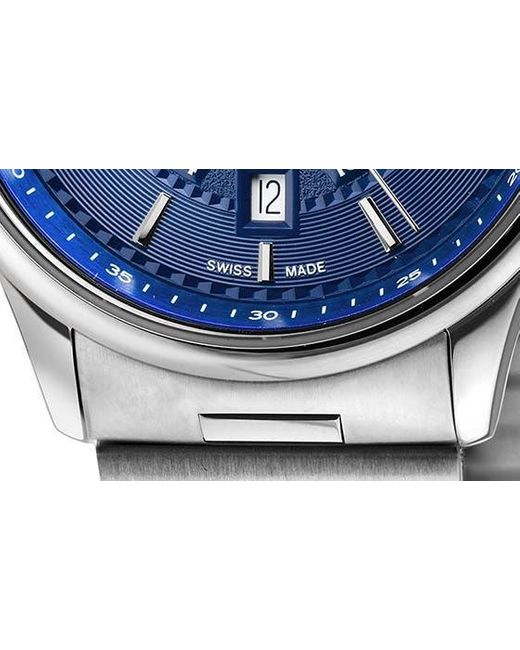 Gevril Gray Giromondo Blue Dial Bracelet Watch for men