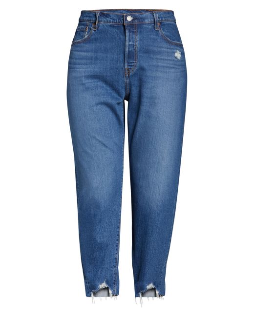 Levi's Denim 501® High Waist Crop Straight Leg Jeans in Blue - Lyst