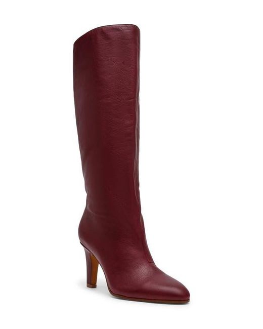Steve Madden Red Rizk Knee High Boot