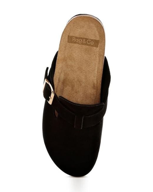 Rag & Co Black Ratiha Mule