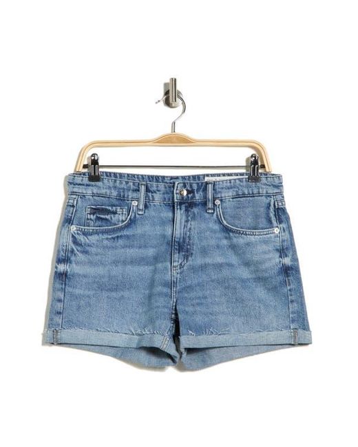 Rag & Bone Blue Dylan Cuffed Denim Shorts