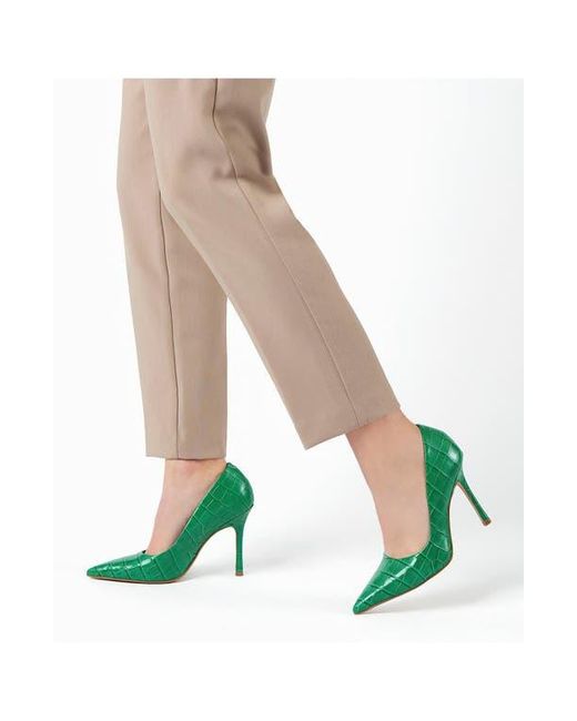 Dune Green Bento Pointed Toe Pump