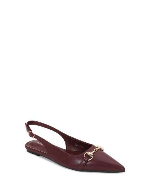 BERNESS Brown Bit Slingback Flat