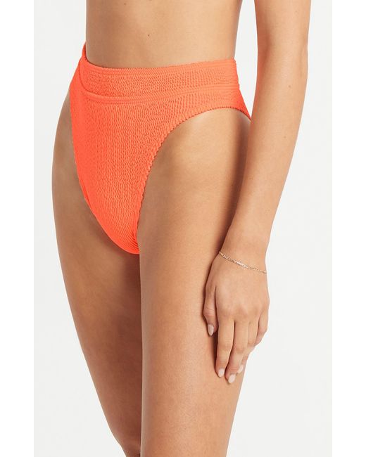 Bondeye Orange Bound By Bond-eye The Savannah High Waist Bikini Bottoms