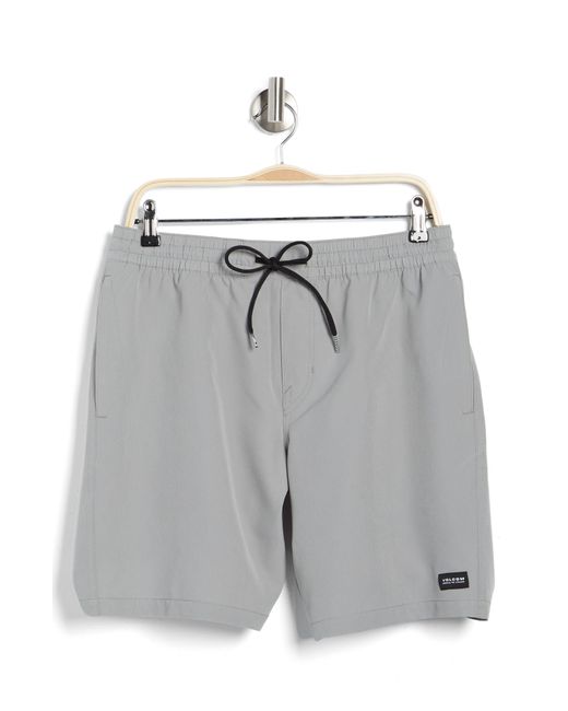 Volcom Stones Hybrid Drawstring Waist Shorts in Gray for Men Lyst