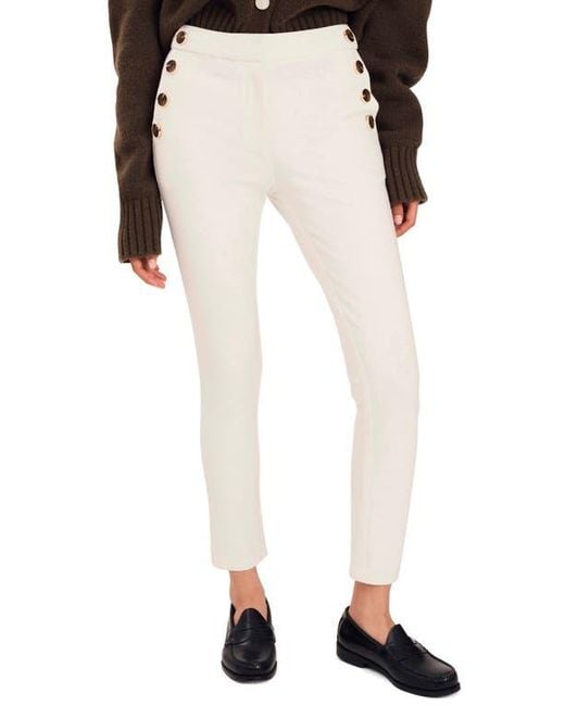 10 Crosby Derek Lam Natural Kelis Ankle Straight Leg Sailor Pants