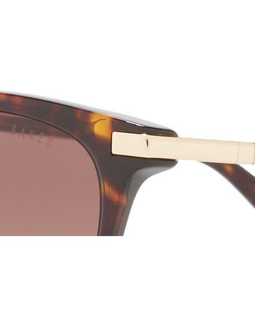 Ted Baker Pink 55Mm Full Rim Modified Round Sunglasses