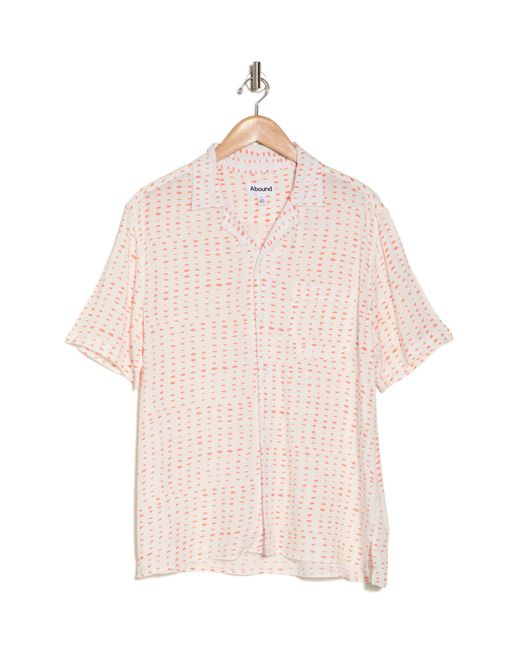 Abound Pink Painted Pebbles Camp Shirt for men