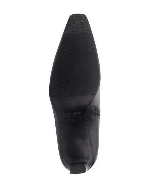 TORGEIS Black Faux Leather Tall Belt Boot