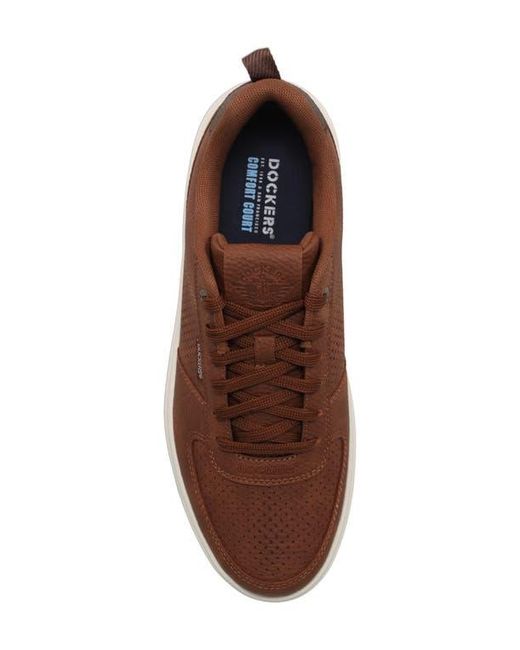 Dockers Brown Overtime Laser Sneaker for men
