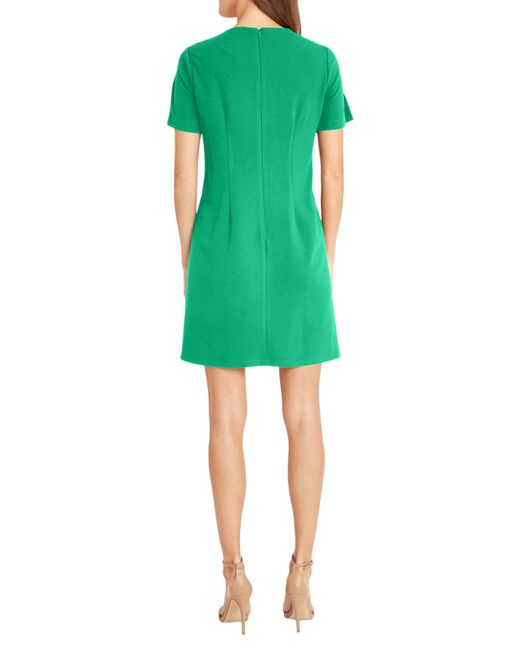 DONNA MORGAN FOR MAGGY Green Seamed Shift Dress