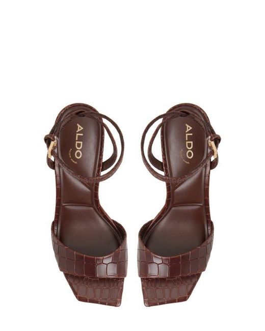 ALDO Brown Harmonious Ankle Strap Sandal