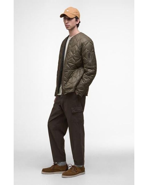 Barbour Green Re-Engineered Utility Onion Quilted Ripstop Jacket for men