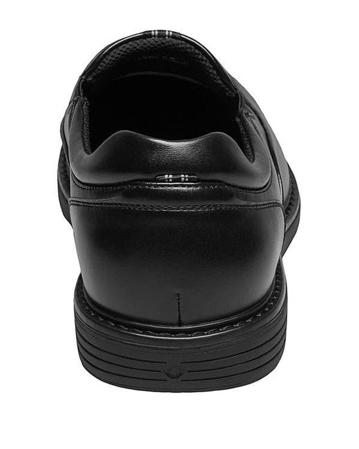 Nunn Bush Black Wade Work Slip Resistant Moc Toe Venetian Loafer for men