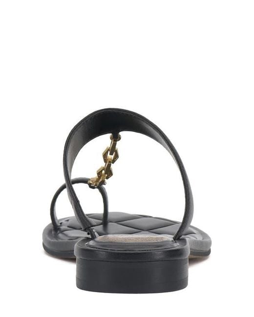 Vince Camuto Black Lexie Toe Loop Sandal