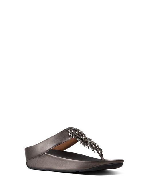 Fitflop Multicolor Rumba Beaded Fringe Wedge Sandal