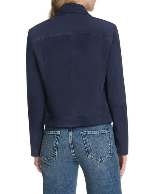 Cole Haan Blue Suede Jacket