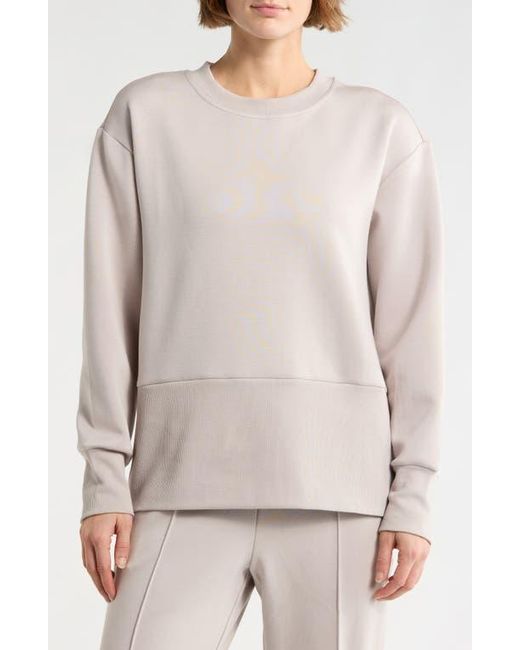 NYDJ Natural Scuba Fleece Crewneck Sweatshirt