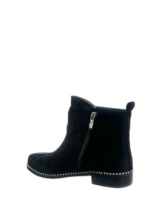 Ninety Union Zippy Front Zip Velvet Bootie in Black Lyst