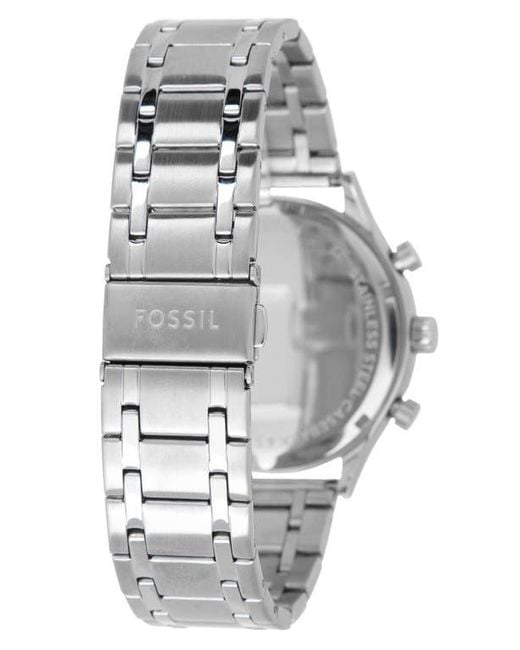 Fossil Metallic Fenmore Multifunction Bracelet Watch, 44Mm for men