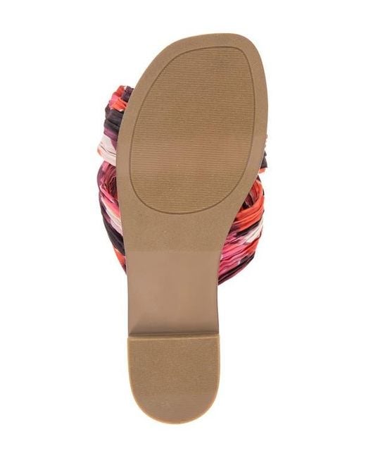 Kensie Red Renata Slide Sandal