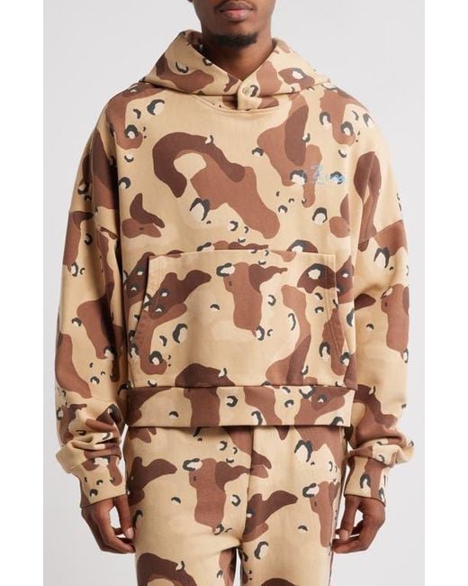Elwood Brown Rectangle Hoodie for men