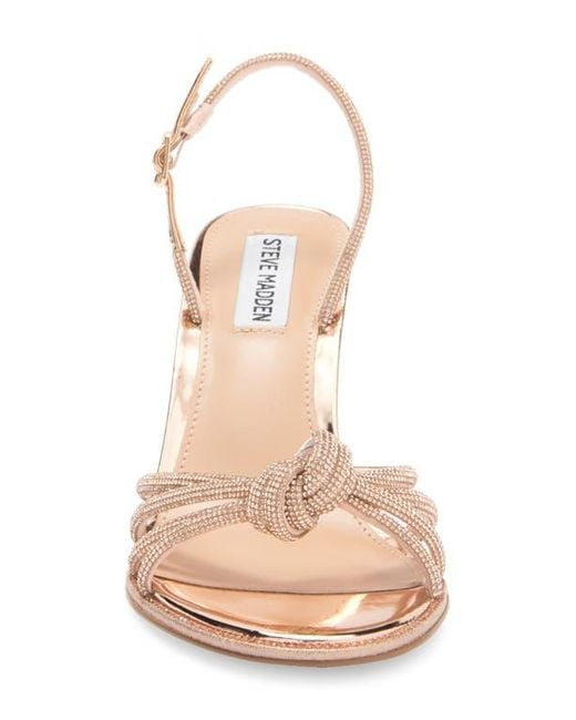 Steve Madden Langly Knotted Slingback Sandal in Pink | Lyst