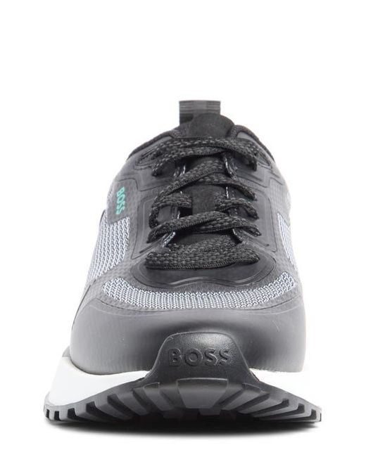 Boss White Jonah Trainer Sneaker for men
