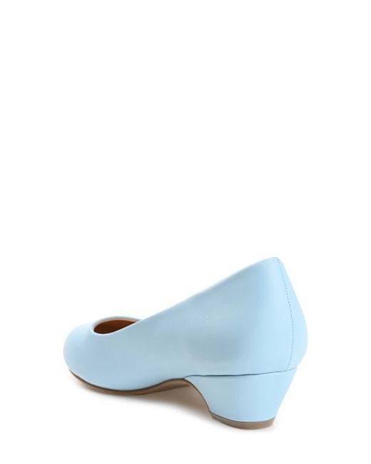 Journee Collection Blue Saar Wide-Width Pump