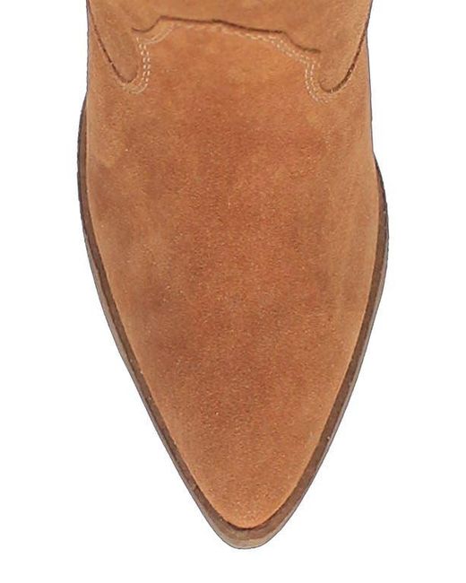 Dingo Brown Fringe Zip-Up Western Boot