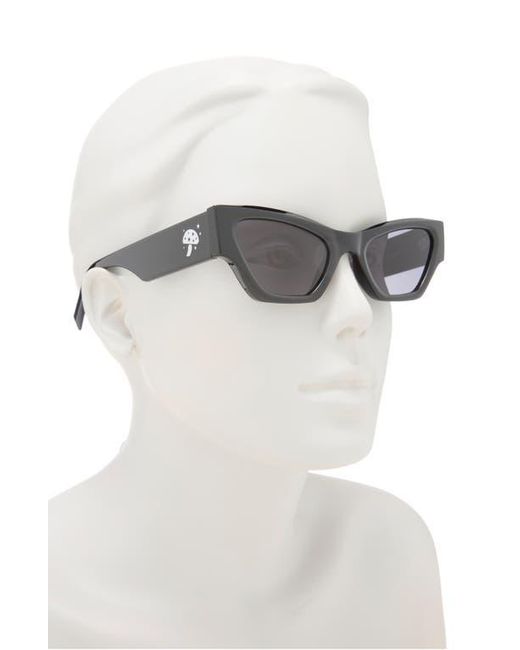 Le Specs Black Charade 52Mm Cat Eye Sunglasses