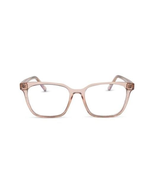 DIFF Brown Alex 50Mm Square Light Blocking Glasses for men