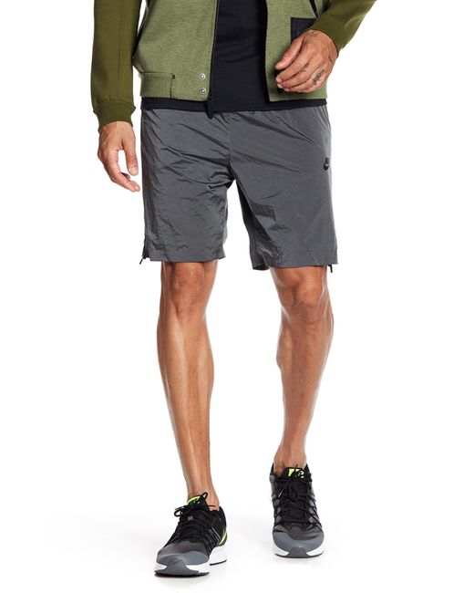 Nike Side Zip Panel Drawstring Shorts in Black for Men | Lyst