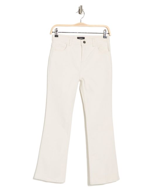 Theory White Straight Leg Jeans